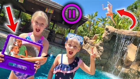 Today, we are celebrating maya's 6th birthday with a party at let it shine gymnastics. Pause Challenge With Addy and Maya!! - YouTube