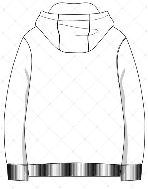 The Front And Back View Of A Hoodie Sweatshirt With Zippers On The