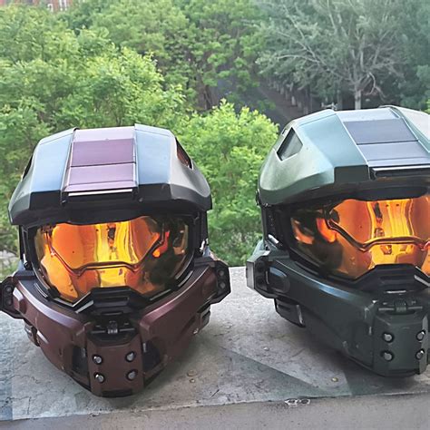 Customized Helmet Halo 3 Mark Vi Master Chief Helmet Wearable Etsy