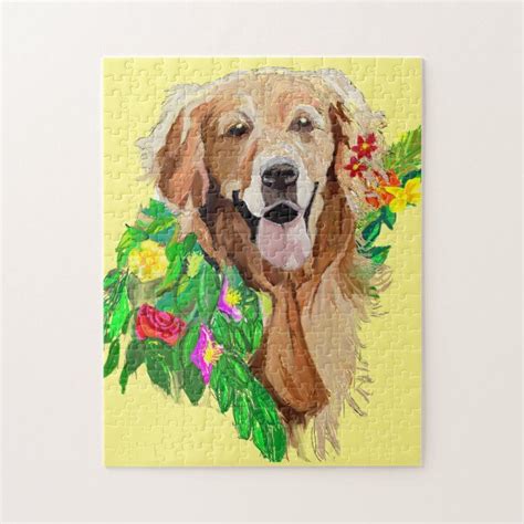 Gentle Golden Retriever Jigsaw Puzzle Cute Dogs Breeds