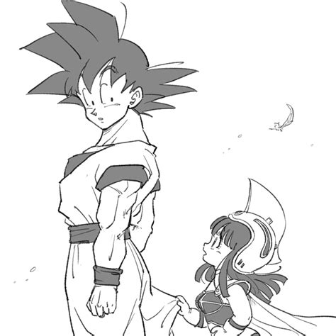 Son Goku And Chi Chi Dragon Ball And More Drawn By Tkgsize Danbooru