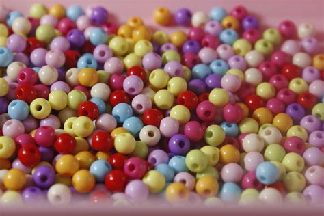 5mm Colorful Beads For Jewelry Making Acrylic Candy Color Bead Etsy