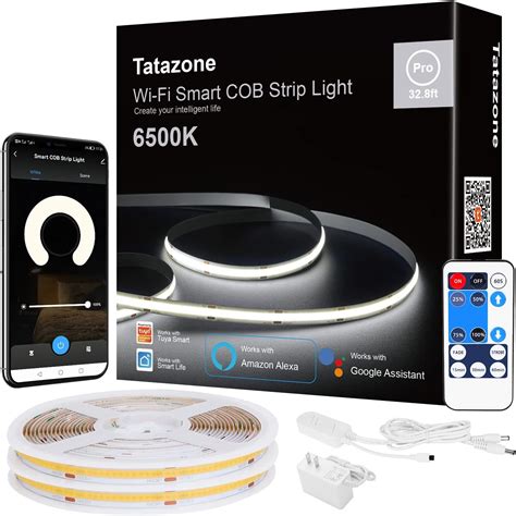 Amazon Tatazone Smart White COB Led Strip Light With App And