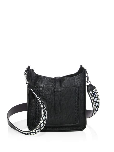 Rebecca Minkoff Small Unlined Feed Leather Crossbody Bag With Guitar