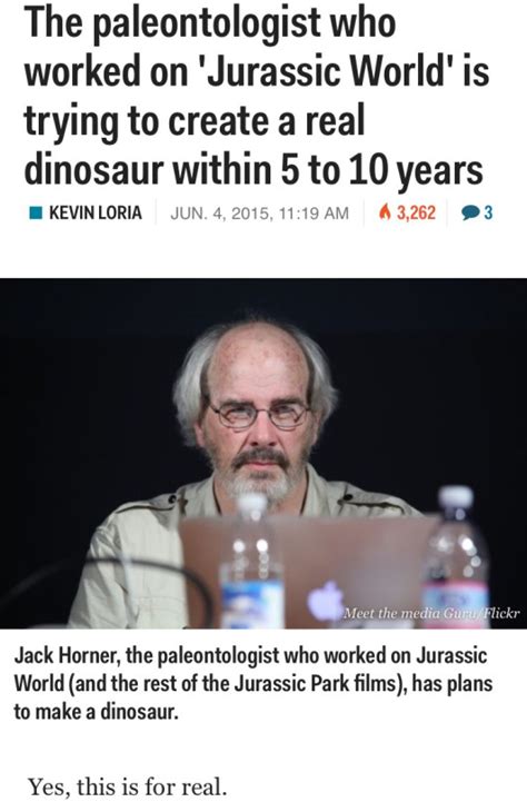 The Paleontologist Who Worked On Jurassic World Is Trying To Create A