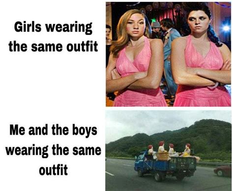 girls wearing the same outfit meme subido por commanderjax memedroid