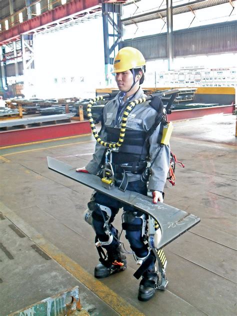 Exoskeleton Robot Caniron Man Suit Increase Productivity In Korean