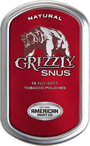 Tobacco Otp Gold Award Grizzly Snus Natural By American Snuff Co C