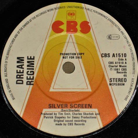 Dream Regime Silver Screen 1981 Vinyl Discogs