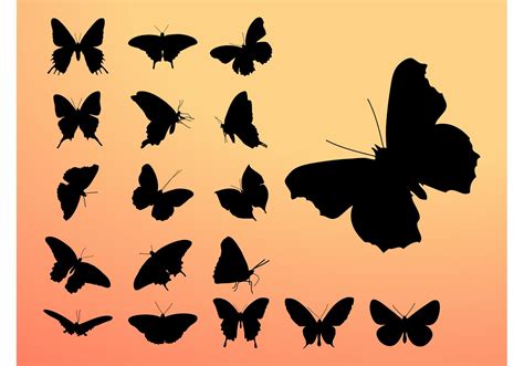 Butterfly Silhouettes Download Free Vector Art Stock Graphics And Images