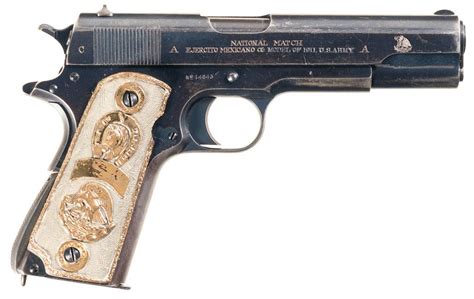 Us Army Colt Model 1911 Semi Automatic Pistol With Mexican Markings