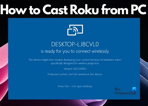 How To Cast To Roku From Pc In Windows 1110