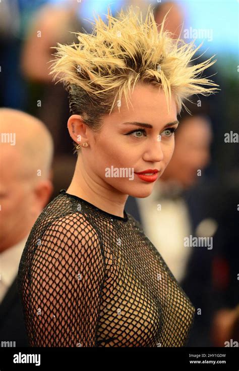 Miley Cyrus Arriving At The Costume Institute Benefit Gala At The