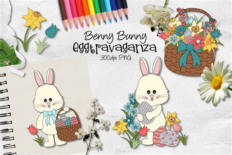 Benny Bunny Eggtravaganza Graphic By Arda Designs · Creative Fabrica