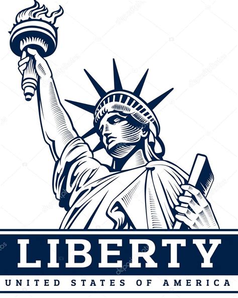 Statue Of Liberty New York Landmark And Symbol Of Freedom Premium Vector In Adobe Illustrator