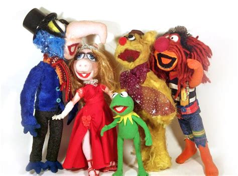 The Muppet Show Muppets Dolls Kermit Miss Piggy Fozzie Etsy