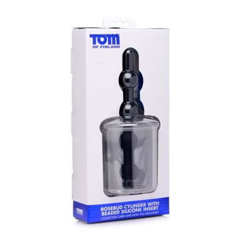 Tom Of Finland Anal Pump Cylinder Attachment With Beaded Silicone