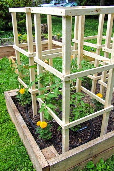 Diy Wood Tomato Trellis How To Make A Wire Tomato Cage How Tos Diy