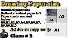 Standard paper sizes ( A ) Series A0, A1, A2, A3, A4, A5, A6, A7, A8 ...