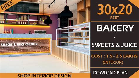 30x20 Bakery Shop Interior Design Sweet Shop Interior Design Bakery