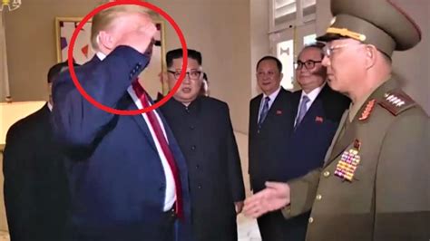 donald trump north korea potus bizarre salute to north korean military general the advertiser
