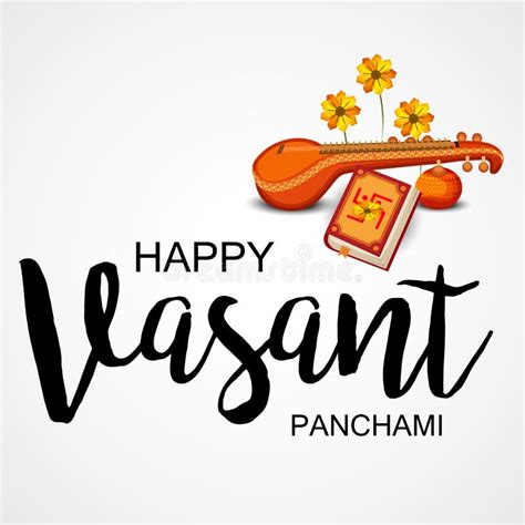 Happy Vasant Panchami Stock Illustration Illustration Of Decorated 160966006