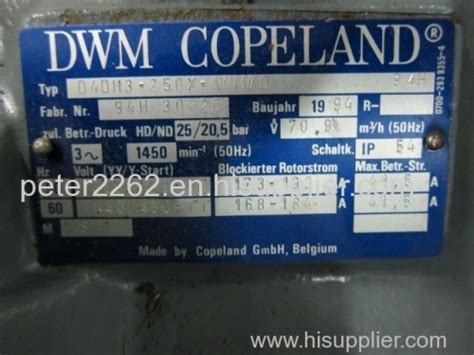 Copeland Semi Hermetic Compressor Refrigerant Dwm Compressor D Dh