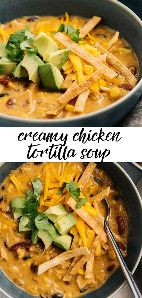 Creamy Chicken Tortilla Soup is a dinner the whole family ...