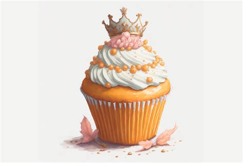 Watercolor Queen Princess Birthday Cake Graphic By Ane · Creative Fabrica