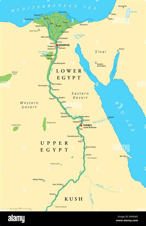 Mapa Del Antiguo Egipto Mapa Histórico Del Antiguo Egipto Con Puntos