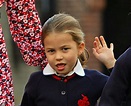 Princess Charlotte arrives for her first day of school at Thomas's ...