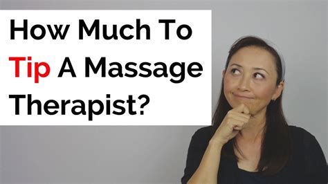 How Much To Tip Massage Therapist Massage Monday 319 Youtube