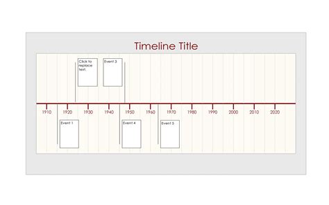 Free Timeline Template Word Addictionary