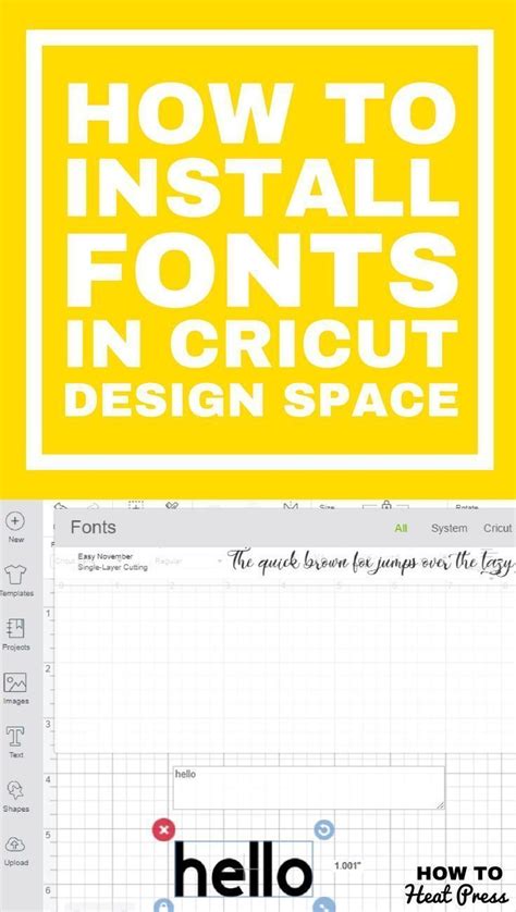How To Upload Fonts To Cricut Easily Add Fonts To Design Space