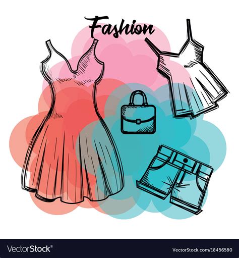 Female Fashion Clothes Icon Royalty Free Vector Image
