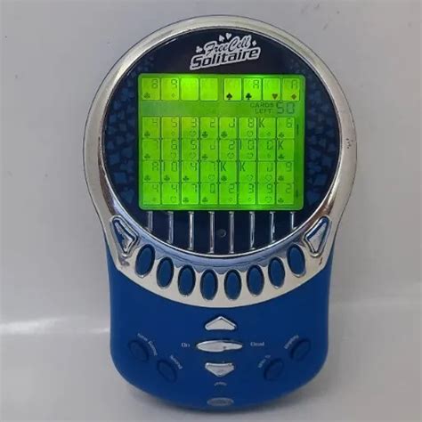 2003 Radica Freecell Solitaire Electronic Handheld Game Blue Big