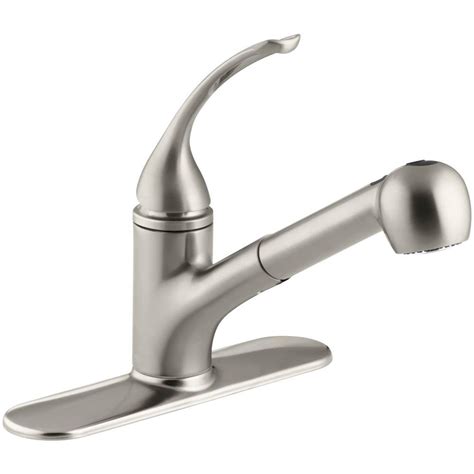 Walk into any kitchen and you'll notice three things immediately if as for the kitchen faucet, well… that's a fixture everyone takes for granted. KOHLER Coralais Single-Handle Pull-Out Sprayer Kitchen ...