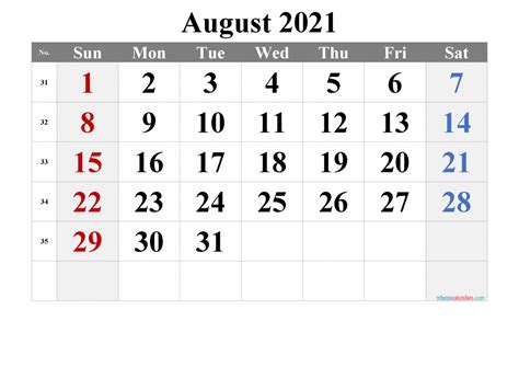 Select the orientation, year, paper size, the number of calendars per page, etc. Editable August 2021 Calendar-Template No.tr21m20 | Free Printable 2020 Monthly Calendar with ...