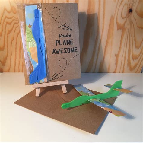 Add a few balloons or streamers and a birthday sign to blank wall space, and you'll keep the focus on baby's big moment. You're Plane Awesome! - Handmade Birthday Card