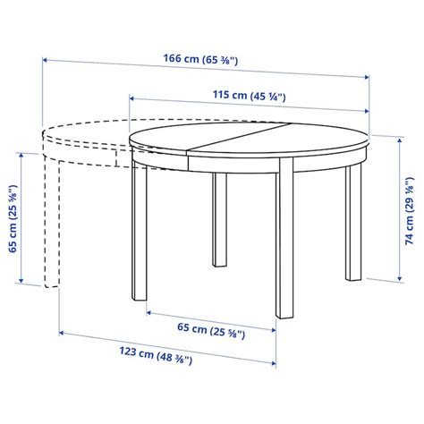 Bjursta Brown Black Extendable Table Ikea