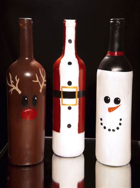 25 Christmas Decoration Ideas With Wine Bottles Do It