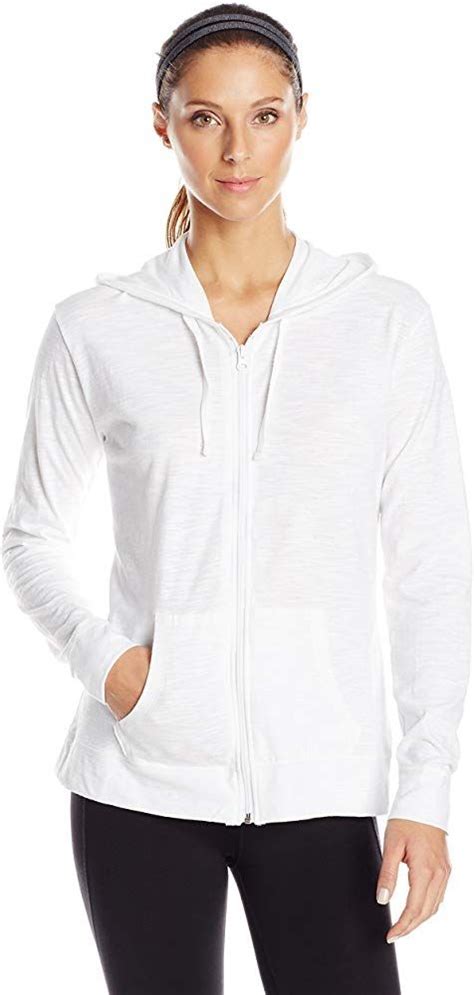 Hanes Womens Slub Knit Hoodie Womens Zip Front Hoodie Womens