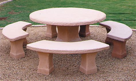 Concrete Landscape Tables Outdoor Concrete Tables