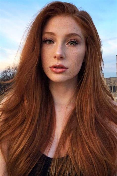 Natural Redhead Redhair Longhair ️ Discover The Red Hair Color Chart St Shades Of Red Hair