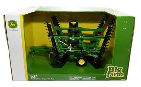 116 John Deere 637 Flex Fold Wing Disk Ertl Big Farm Daltons Farm Toys