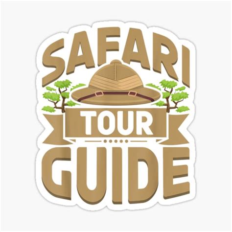 Pegatina Safari Tour Guide Costume Africa Zoo Outfit Safari Tour De