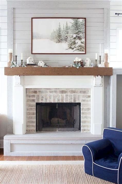 38 Best Modern Farmhouse Fireplace Mantel Decor Ideas Rustic Vrogue