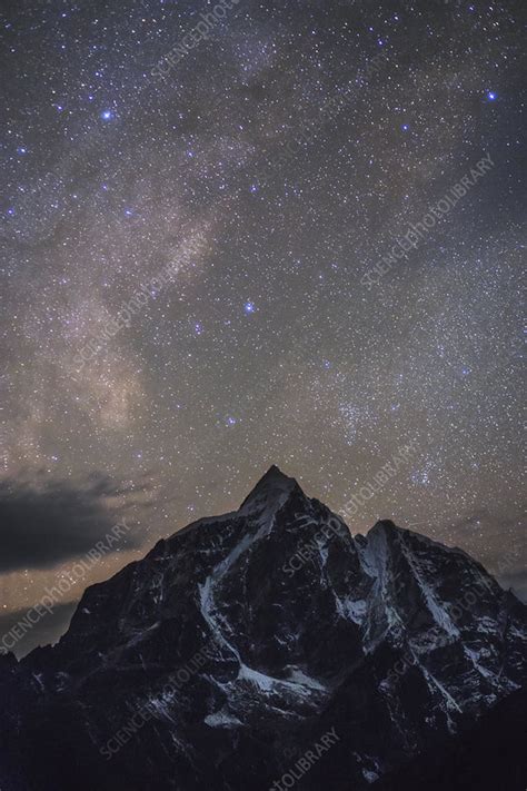Milky Way Nebulae Over The Himalayas Stock Image C0404250