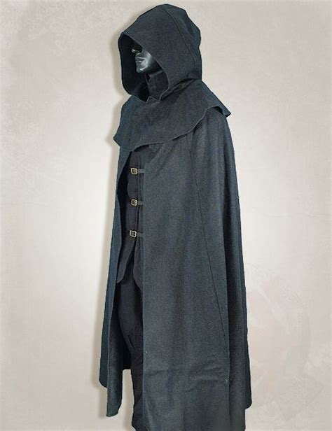 larp clothing medieval clothing larp black medieval cloak item can be found at