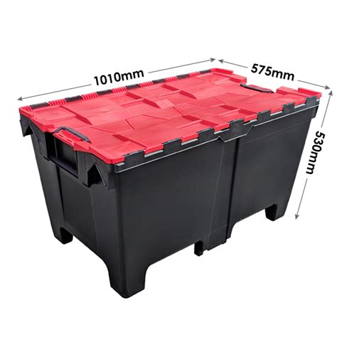 Hb1plastor Hogbox Extra Large Plastic Storage Crate With Pallet Feet